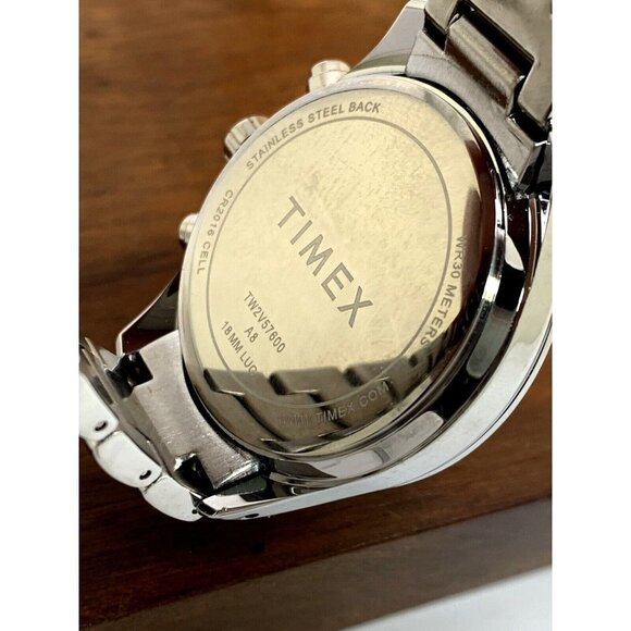 Timex Womens Watch TW2V57600 Quartz Chronograph Silver Dial Stainless St… - Picture 6 of 14